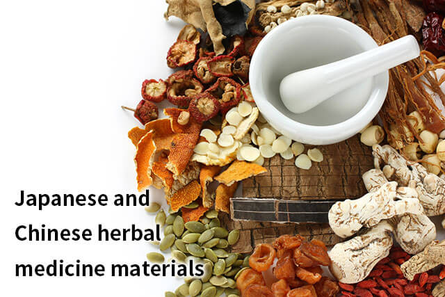 Japanese and Chinese herbal medicine materials